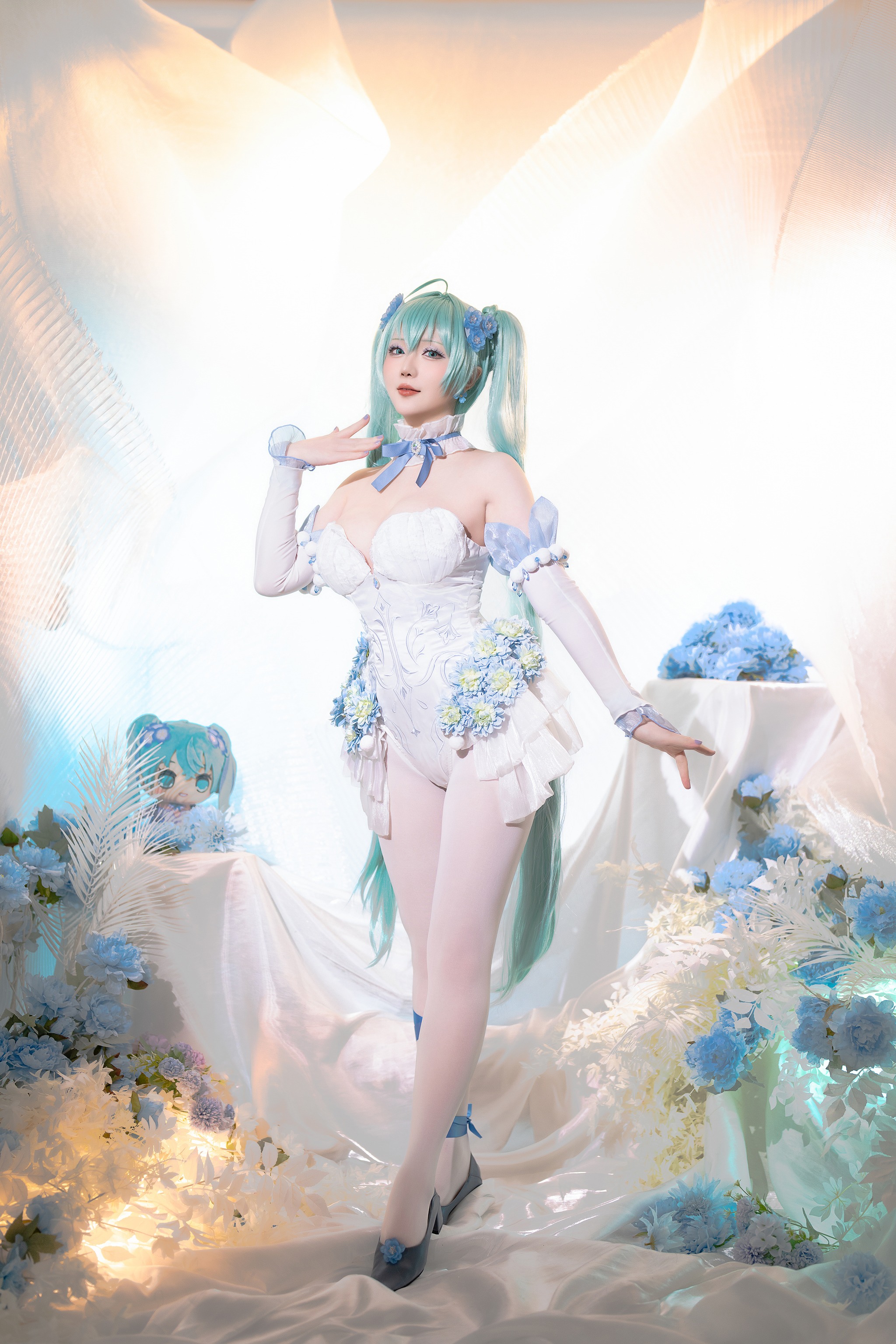 星之迟迟 - NO.218  24年02月计划A 初音未来-粉蝶花精灵[54P1V]-XikXak